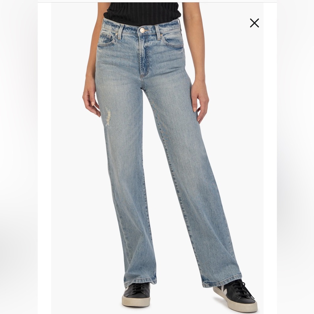 KUT from the Kloth High Rise Miller Wide Leg jeans